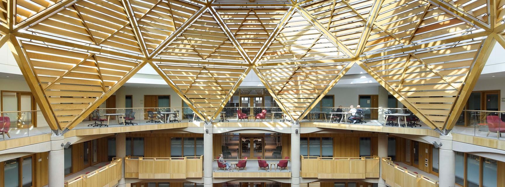 View of the great hall stephen a schwarzman centre for the humanities university of oxford photograph (c) hufton crow